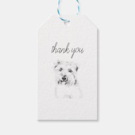 Etiqueta Para Presente Traço do Cão