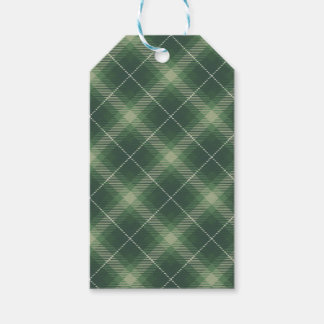 Etiqueta Para Presente Traditional plaid in green.