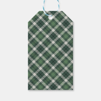 Etiqueta Para Presente Traditional plaid in green and black.