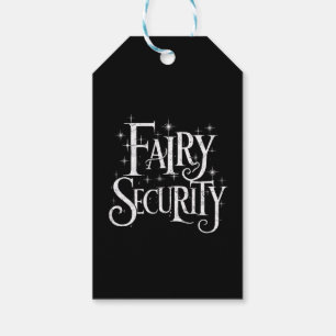Etiqueta Para Presente Traje de Halloween engraçado de segurança de fada