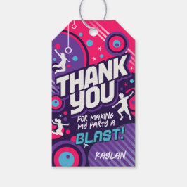 Etiqueta Para Presente Trampoline Party Favors Thank You Tag