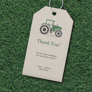 Etiqueta Para Presente Trator Agrícola Obrigado
