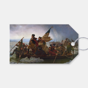 Etiqueta Para Presente Travessia do Delaware 1776: General George Washing