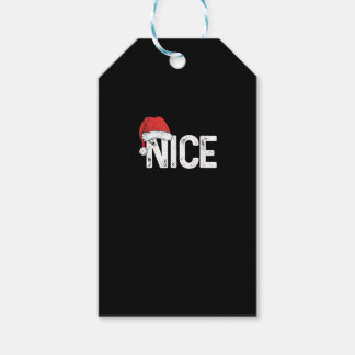 Etiqueta Para Presente Travesso ou Bonzinho Design de Natal Engraçado Cor