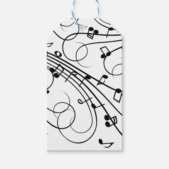 Etiqueta Para Presente Trendy Music Design (Frente)