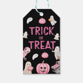 Etiqueta Para Presente Trick Or Three Halloween Ghost 3rd Birthday Party