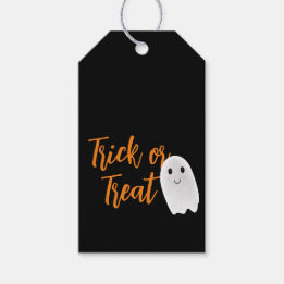 Etiqueta Para Presente Trick or Treat Fantasma Halloween