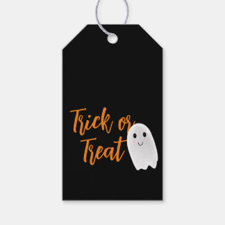 Etiqueta Para Presente Trick or Treat Fantasma Halloween