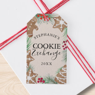 Etiqueta Para Presente Troca de Biscoitos de Natal