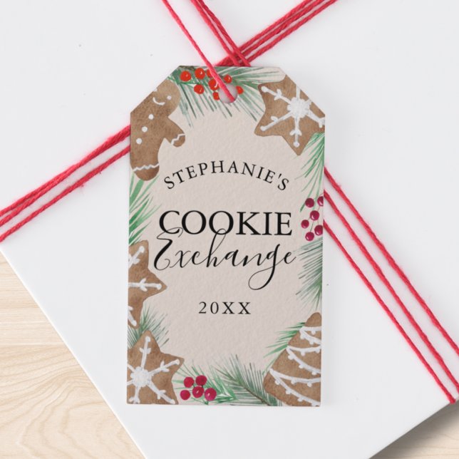 Etiqueta Para Presente Troca de Biscoitos de Natal  (Criador carregado)