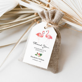 Etiqueta Para Presente Tropical Floral Deixa Flamingo Favor Obrigado