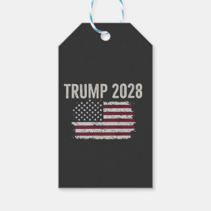 Etiqueta Para Presente Trump 2028 Presidente Americano das Eleições de Ba