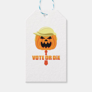 Etiqueta Para Presente Trumpkin Clássico Para O Halloween