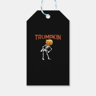 Etiqueta Para Presente Trumpkin Halloween Engraçado Clássico