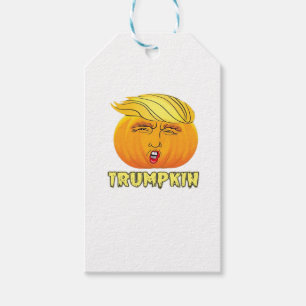 Etiqueta Para Presente Trumpkin - Pumpkin Assustador