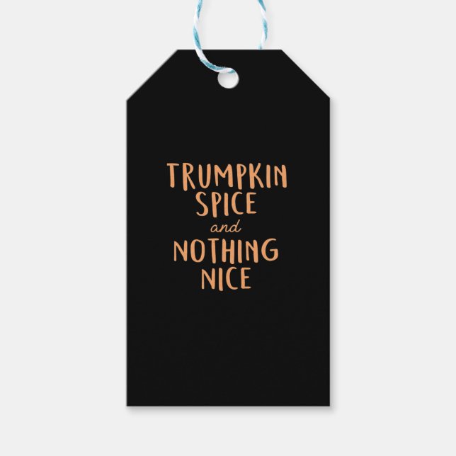 Etiqueta Para Presente Trumpkin Spice Nice (Frente)