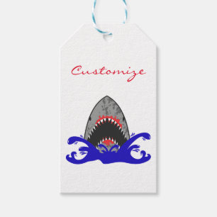 Etiqueta Para Presente Tubarão Bloody Tubarão Thunder_Cove