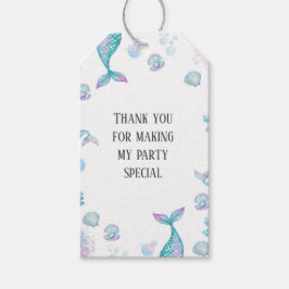 Etiqueta Para Presente Turquesa Sereia - Festa de aniversário
