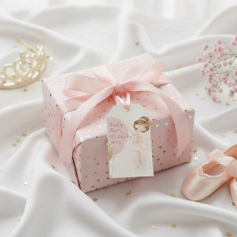 Etiqueta Para Presente Tutu Pink Ballerina Ballet Dancer Girl Birthday