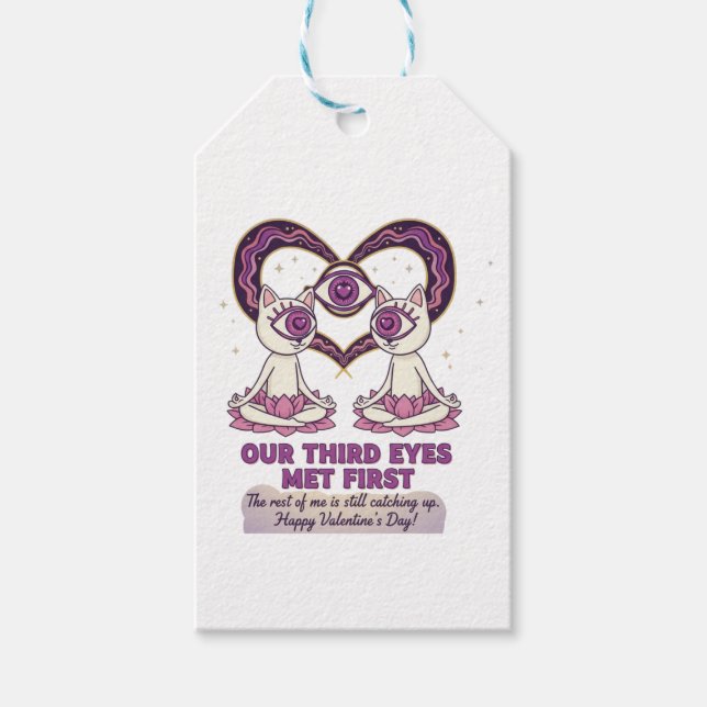 Etiqueta Para Presente Twin Flame Valentine's day gift (Frente)