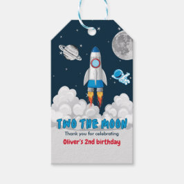 Etiqueta Para Presente Two The Moon Boy Space Rocket 2nd Birthday