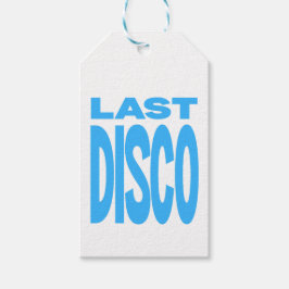 Etiqueta Para Presente Última Festa de Solteira Disco Azul Casamento