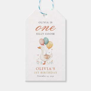 Etiqueta Para Presente Um Bobo de Festa de primeiro aniversario