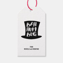 Etiqueta Para Presente Um Carol de Natal Bah Humbug Holiday Dags
