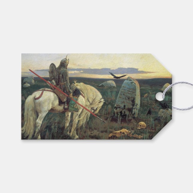 Etiqueta Para Presente Um Cavaleiro na Encruzilhada (Frente (horizontal))