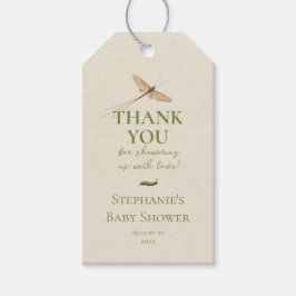 Etiqueta Para Presente Um Chá de fraldas de Inseto de Amor Bonito Obrigad