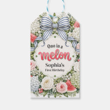 Um em um Melão Melancia Floral Primeiro Aniversári