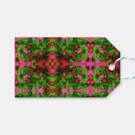 Etiqueta Para Presente Um estudo em rosa e verde