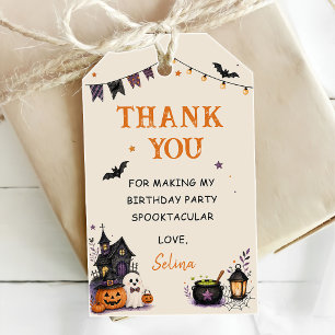Etiqueta Para Presente Um Fantasmagórico Aniversário de 1 Ano de Meninas