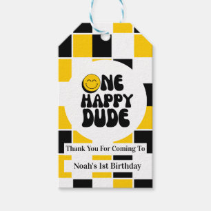 Etiqueta Para Presente Um Feliz Cara Personalizado Aniversário Obrigado