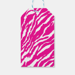 Etiqueta Para Presente Um intrincado padrão floral em rosa e branco, arte