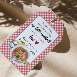 Etiqueta Para Presente Um Pequeno Almôndega Está a Caminho Churrasco de B