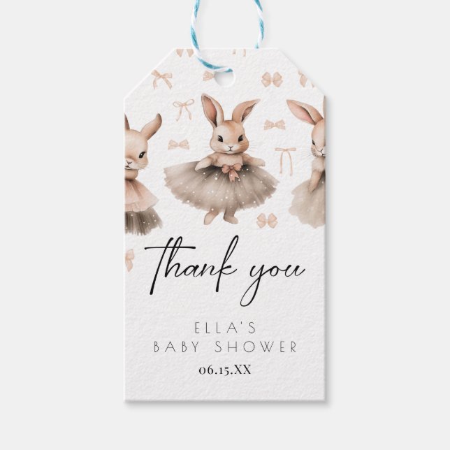 Etiqueta Para Presente Um Pequeno Chá de fraldas (Frente)