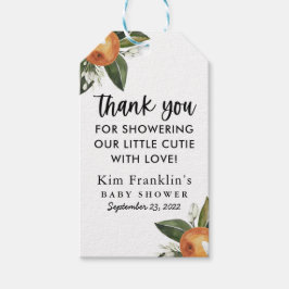 Etiqueta Para Presente Um Pequeno CHÁ DE FRALDAS Cutie Clementine Favorec