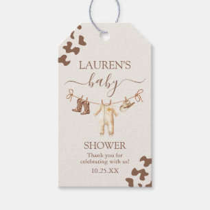 Etiqueta Para Presente Um pequeno Chá de fraldas de cauda.