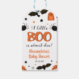 Etiqueta Para Presente Um pequeno Favor de Boo para Chá de Bebê de Hallow