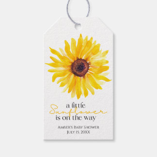 Etiqueta Para Presente Um Pequeno Girassol está no caminho da Chá.