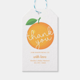 Etiqueta Para Presente Um pouco de Cutie, Chá de fraldas, Obrigado marco,