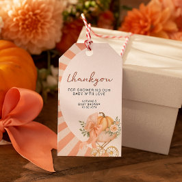 Etiqueta Para Presente Um pouco de Watercolor Chuveirinho de Bebê Rosa Pe