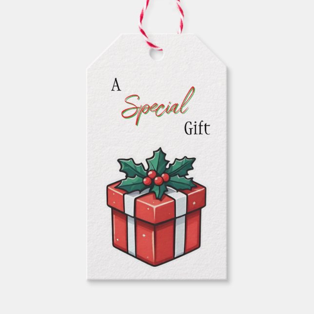 Etiqueta Para Presente Um presente especial - De/Para (Frente)