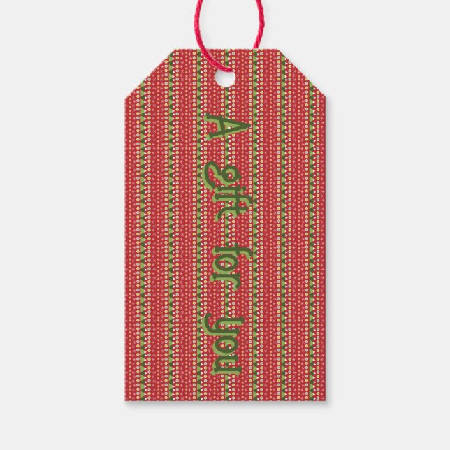 Etiqueta Para Presente Um presente personalizável para você (Frente)