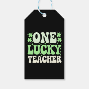 Etiqueta Para Presente Um Professor Sortudo Groovy Professor Retro St Pat