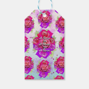 Etiqueta Para Presente Um Rosa é um Rosa é um Rosa