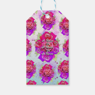 Etiqueta Para Presente Um Rosa é um Rosa é um Rosa