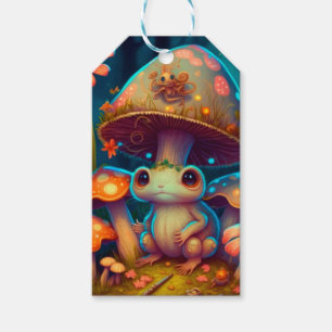 Etiqueta Para Presente Um sapo de cogumelo mágico