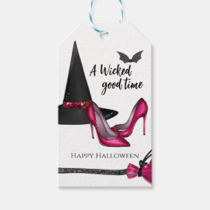 Etiqueta Para Presente Um Tempo Muito Divertido Feliz Halloween